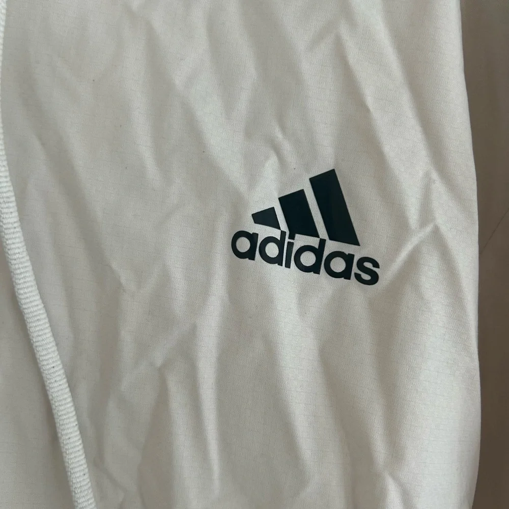 Adidas White Windbreaker Jacket - Picture 2 of 6